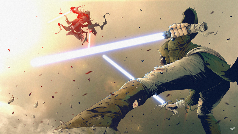 Illustration for article titled Scrappy Jedi Have Seen Better Days
